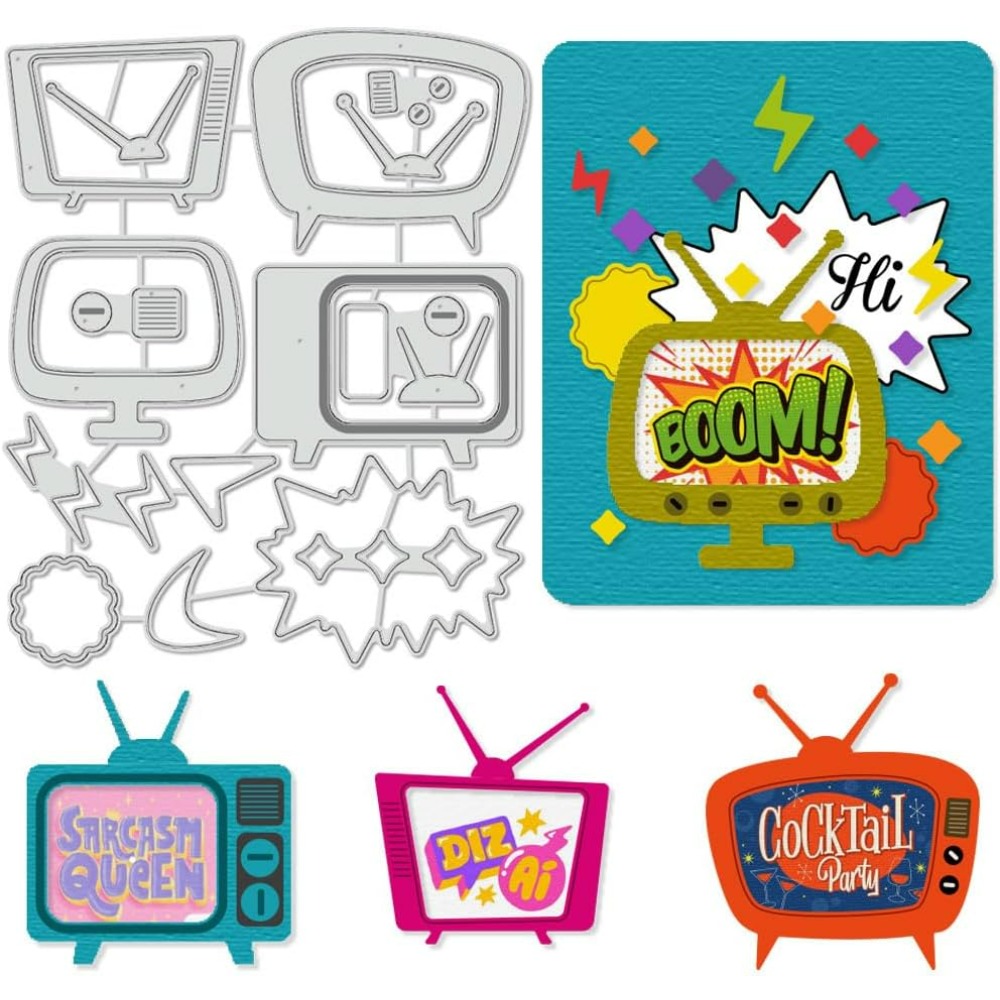 Retro TV Cutting Dies Stencils - đánh giá và giá Metal Photo Panel