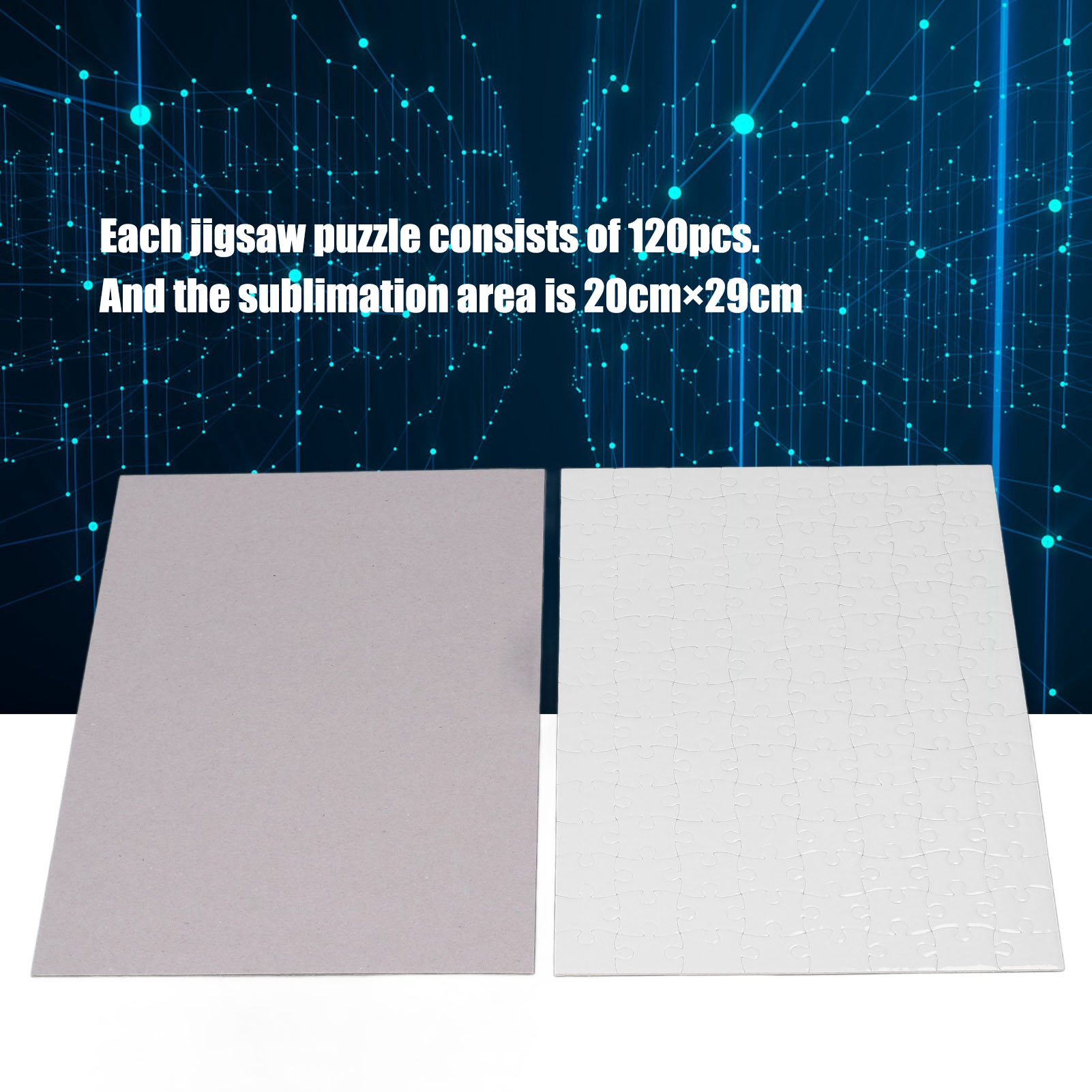 Printing Puzzle 10 Sets Blank  - đánh giá và giá Puzzle Blank White