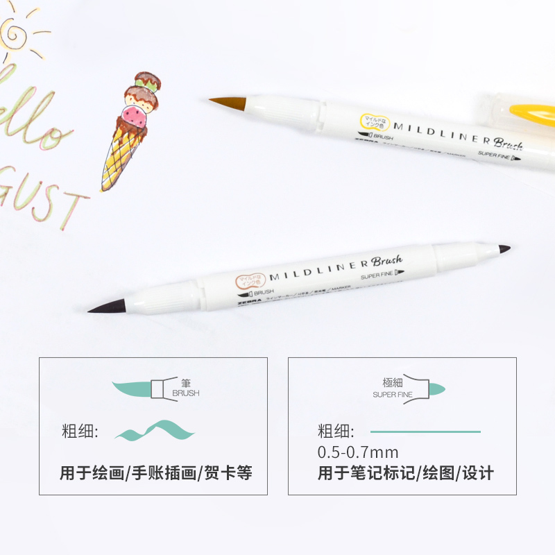 Zebra Colores Double Headed Hi - đánh giá và giá Zebra Pen Sarasa
